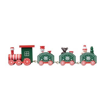 Treno di Natale in legno - JUNA - Gadget.it - 
