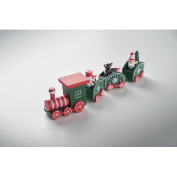 Treno di Natale in legno - JUNA - Gadget.it - 