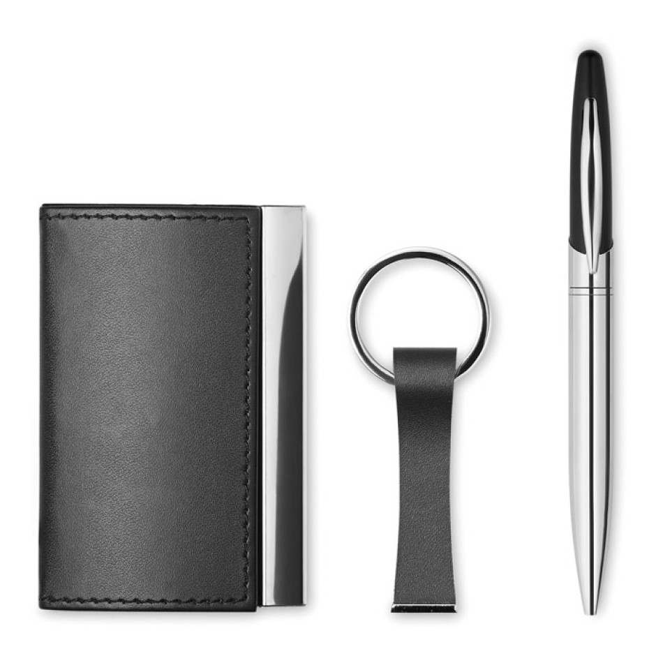 Set penna, portachiavi e portabiglietti - KADEAU  - Gadget.it - 