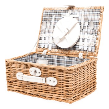 KINGS PARK - Cestino da picnic in vimini - Gadget.it - 