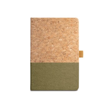 KLEE. Block notes A5 in sughero e lino con pagine a righe - Gadget.it - 