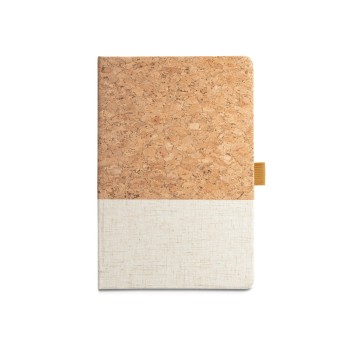 KLEE. Block notes A5 in sughero e lino con pagine a righe - Gadget.it - 
