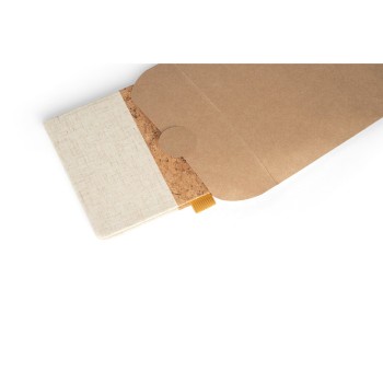 KLEE. Block notes A5 in sughero e lino con pagine a righe - Gadget.it - 