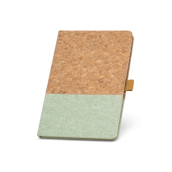 KLEE. Block notes A5 in sughero e lino con pagine a righe - Gadget.it - 