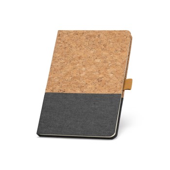KLEE. Block notes A5 in sughero e lino con pagine a righe - Gadget.it - 