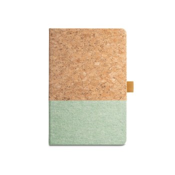 KLEE. Block notes A5 in sughero e lino con pagine a righe - Gadget.it - 