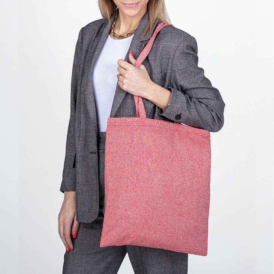 Shopper in cotone ricilato 38x42 cm - LARA - Gadget.it - 