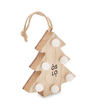 Albero di Natale in legno con luci - LULIE - Gadget.it - 