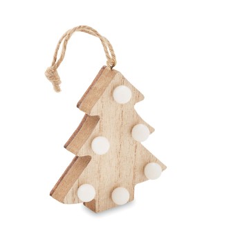 Albero di Natale in legno con luci - LULIE - Gadget.it - 