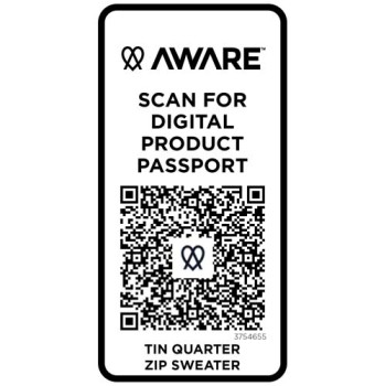 Maglione con cerniera a un quarto in tessuto riciclato unisex Aware™ Tin  - Gadget.it - 