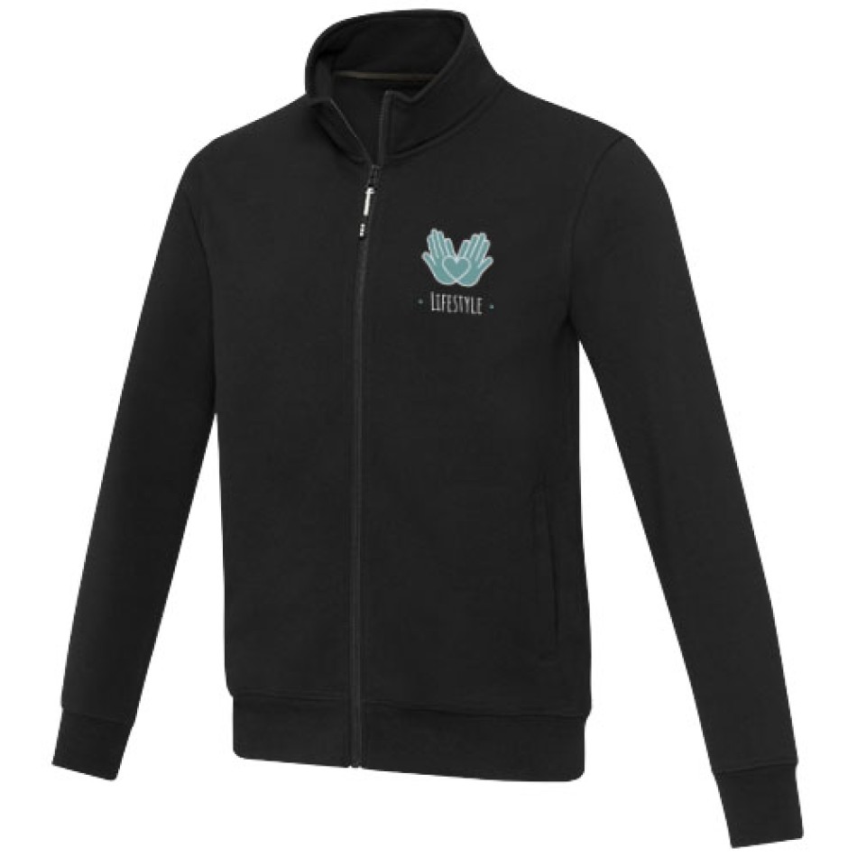 Maglione unisex in tessuto riciclato a cerniera intera Galena Aware™ - Gadget.it - 