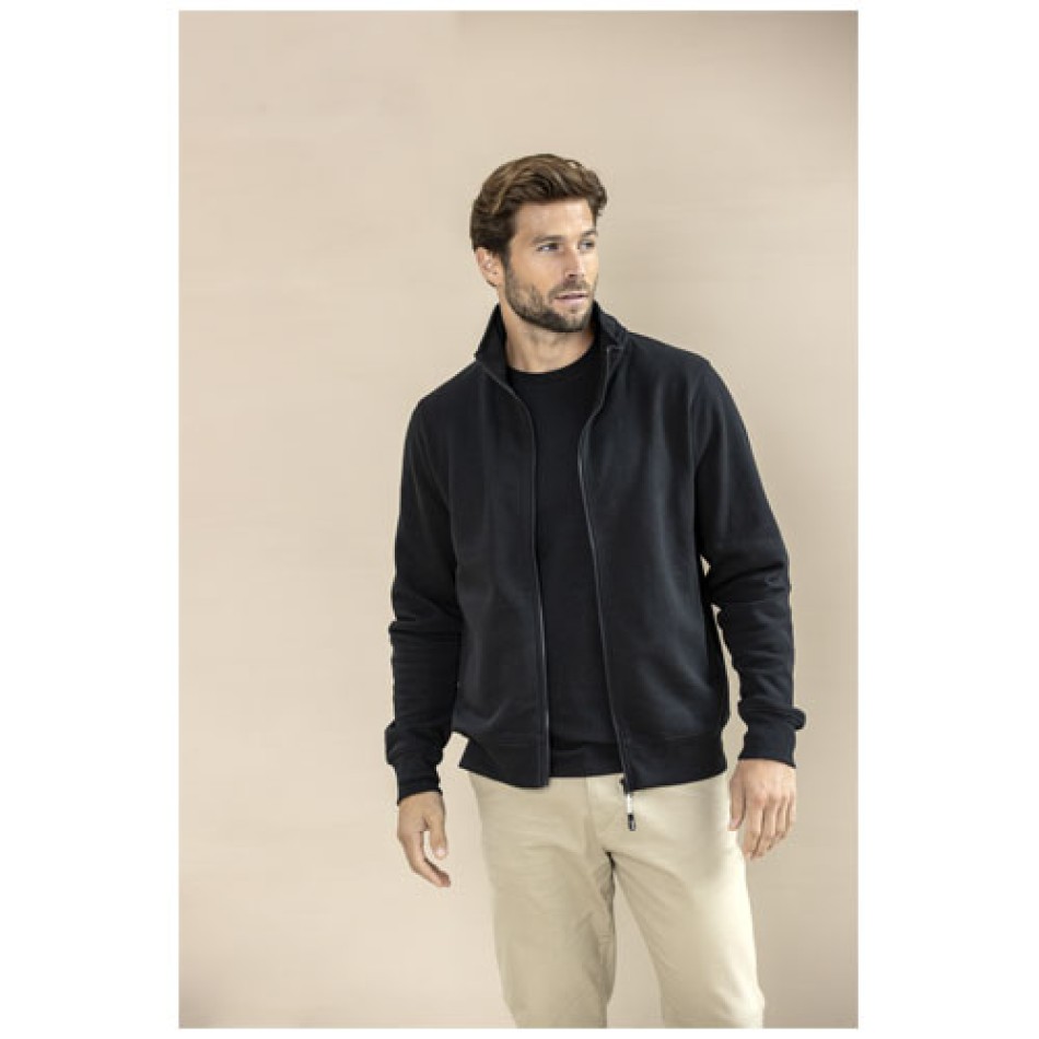 Maglione unisex in tessuto riciclato a cerniera intera Galena Aware™ - Gadget.it - 
