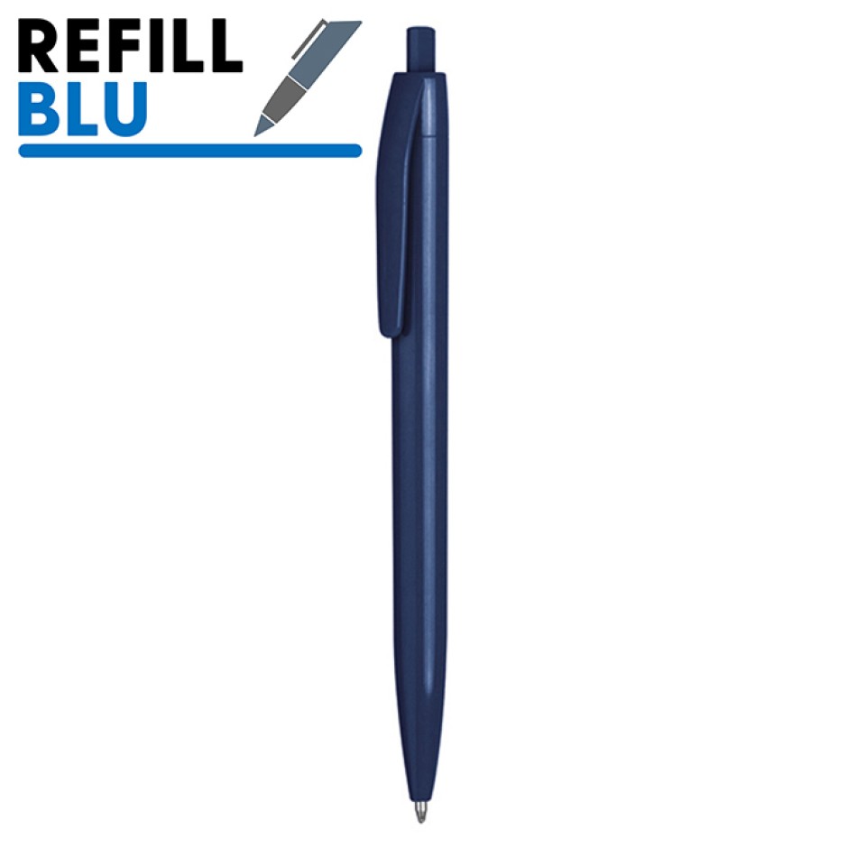 Penna a sfera refill blu - MARTA BLU - Gadget.it - 