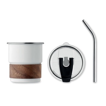 Bicchiere in acciaio inox riciclato 260ml - MATE - Gadget.it - 