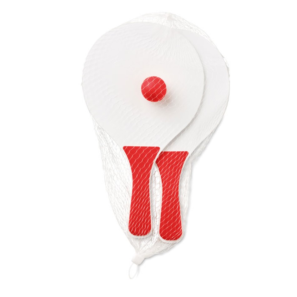 Set racchettoni in MDF con pallina - Gadget.it - 