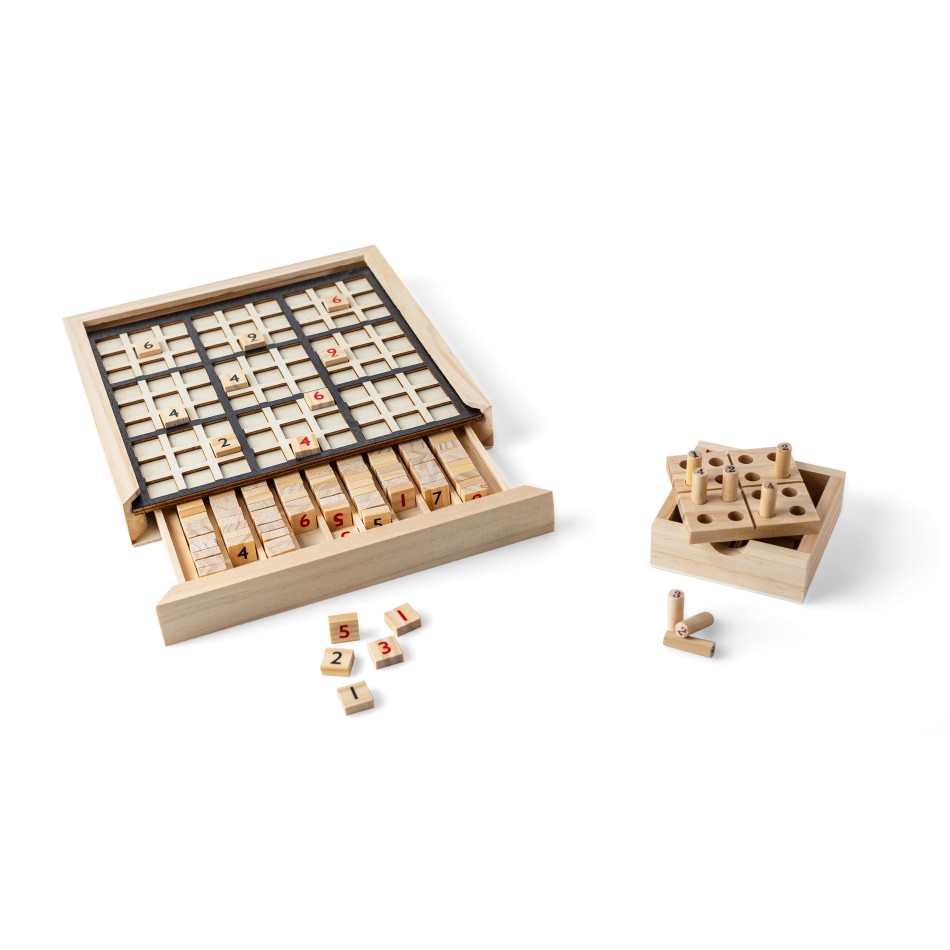 Mini set Sudoku in legno di pino Kenza - Gadget.it - 
