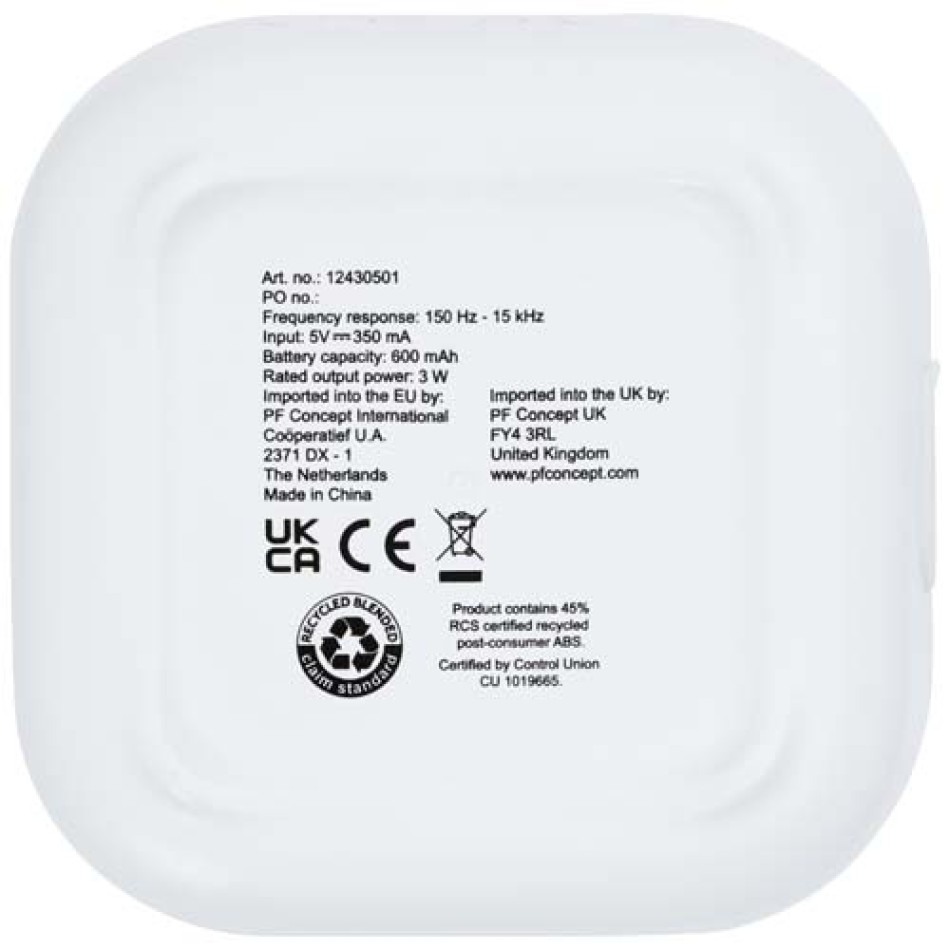 Mini speaker Bluetooth® 2.0 in plastica riciclata RCS da 3 W Stark - Gadget.it - 