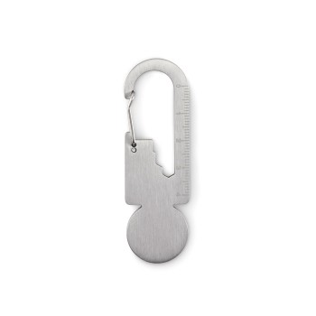 Portachiavi multifunzione in acciaio inox - MULTIKEY  - Gadget.it - 