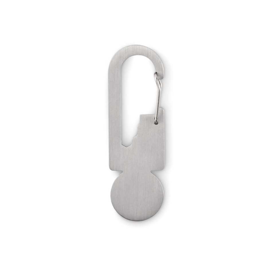 Portachiavi multifunzione in acciaio inox - MULTIKEY  - Gadget.it - 