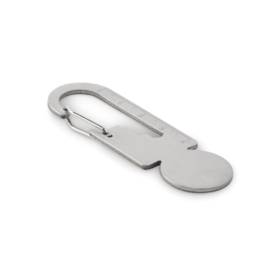 Portachiavi multifunzione in acciaio inox - MULTIKEY  - Gadget.it - 