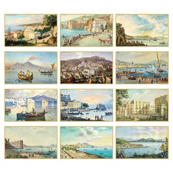 Calendario Napoli antica 31x52,5 - Gadget.it - Calendario Mensile Napoli antica Almanacco Italiano 31x52,5 cm