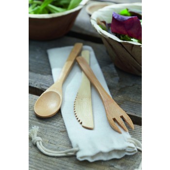 NATURAL TRIP - Set di posate in bambù - Gadget.it - 