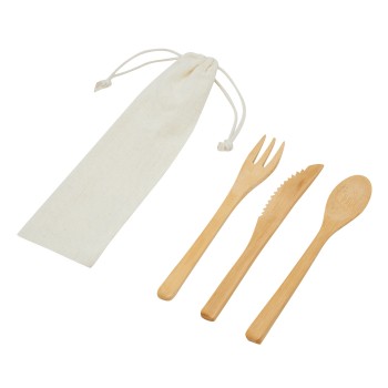 NATURAL TRIP - Set di posate in bambù - Gadget.it - 