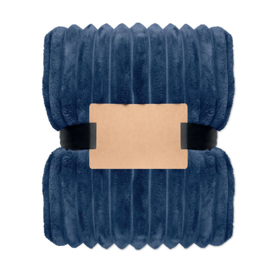NIEVE - Coperta a righe in pile RPET - Gadget.it - 