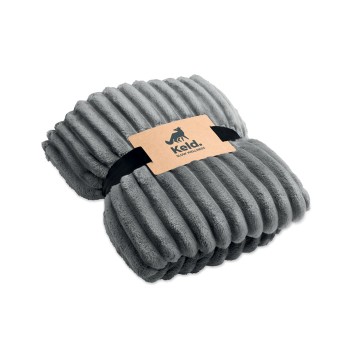 NIEVE - Coperta a righe in pile RPET - Gadget.it - 