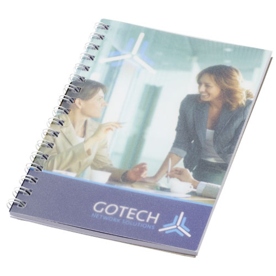 Notebook A6 spiralato Desk-Mate® con copertina in PP - Gadget.it - 