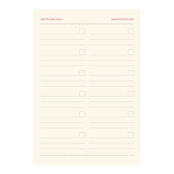 Notes Perpetuo 14x20,5  - Gadget.it - Notes Perpetuo Flessibile con Planning e Chiusura a Elastico 14x20,5 cm