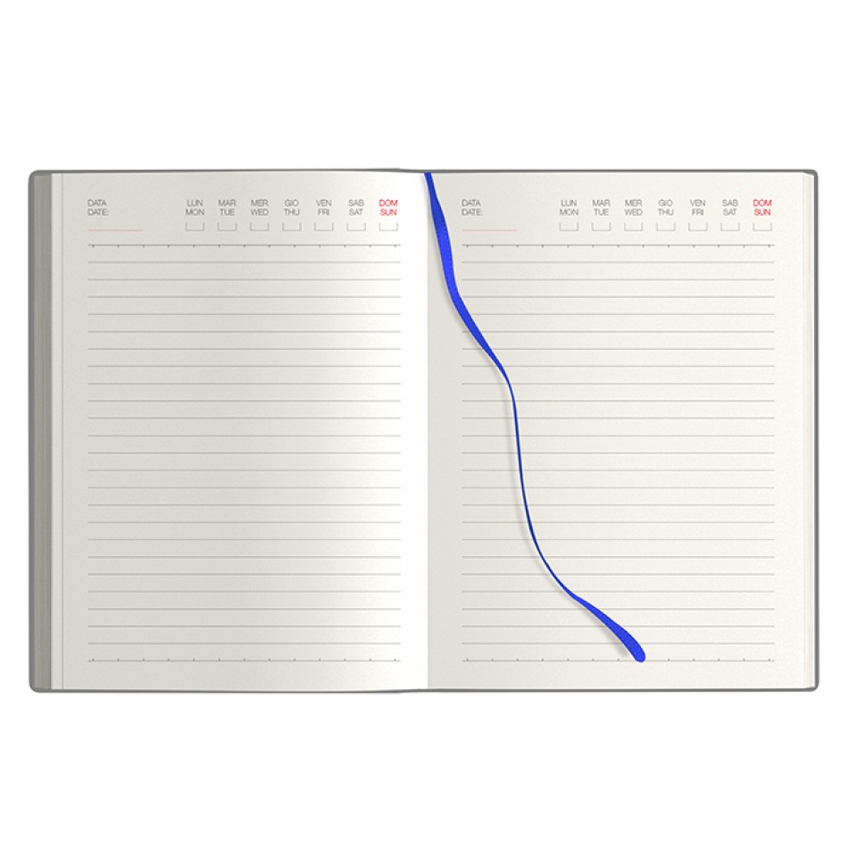 Notes Perpetuo 14x20,5  - Gadget.it - Notes Perpetuo Flessibile con Planning e Chiusura a Elastico 14x20,5 cm