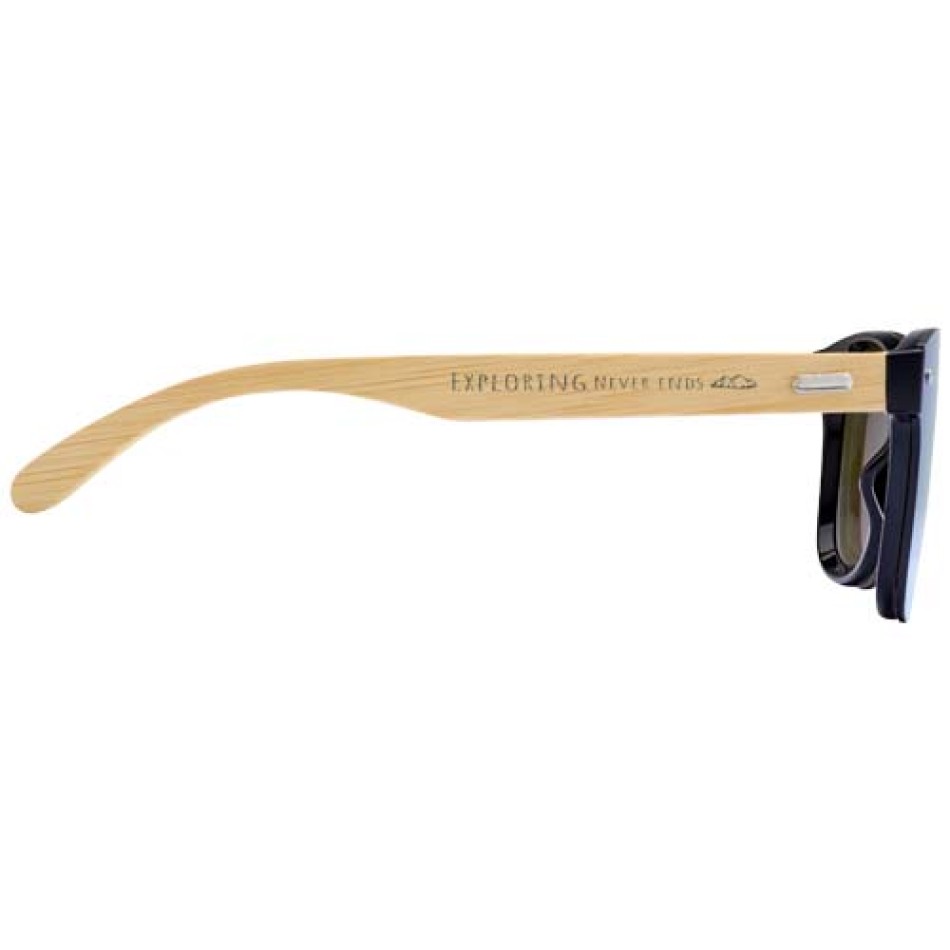 Occhiali da sole con stanghette in bambù Tan - Gadget.it - 