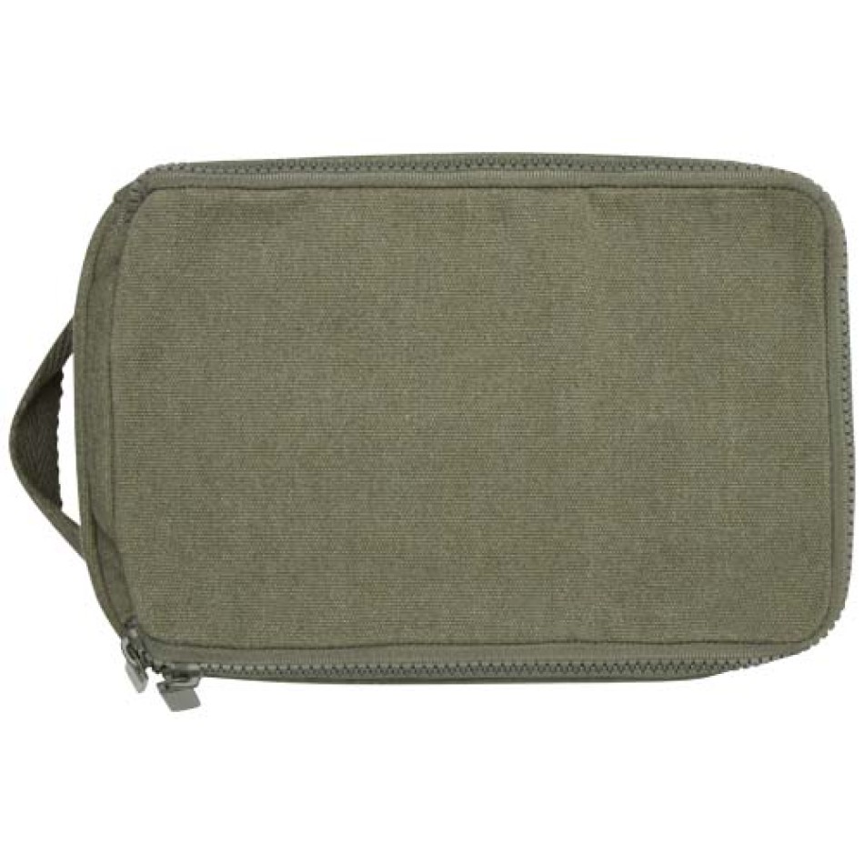 Organizer per articoli per l'igiene personale in cotone riciclato da 500 g/m² Pack Aware™ - Gadget.it - 