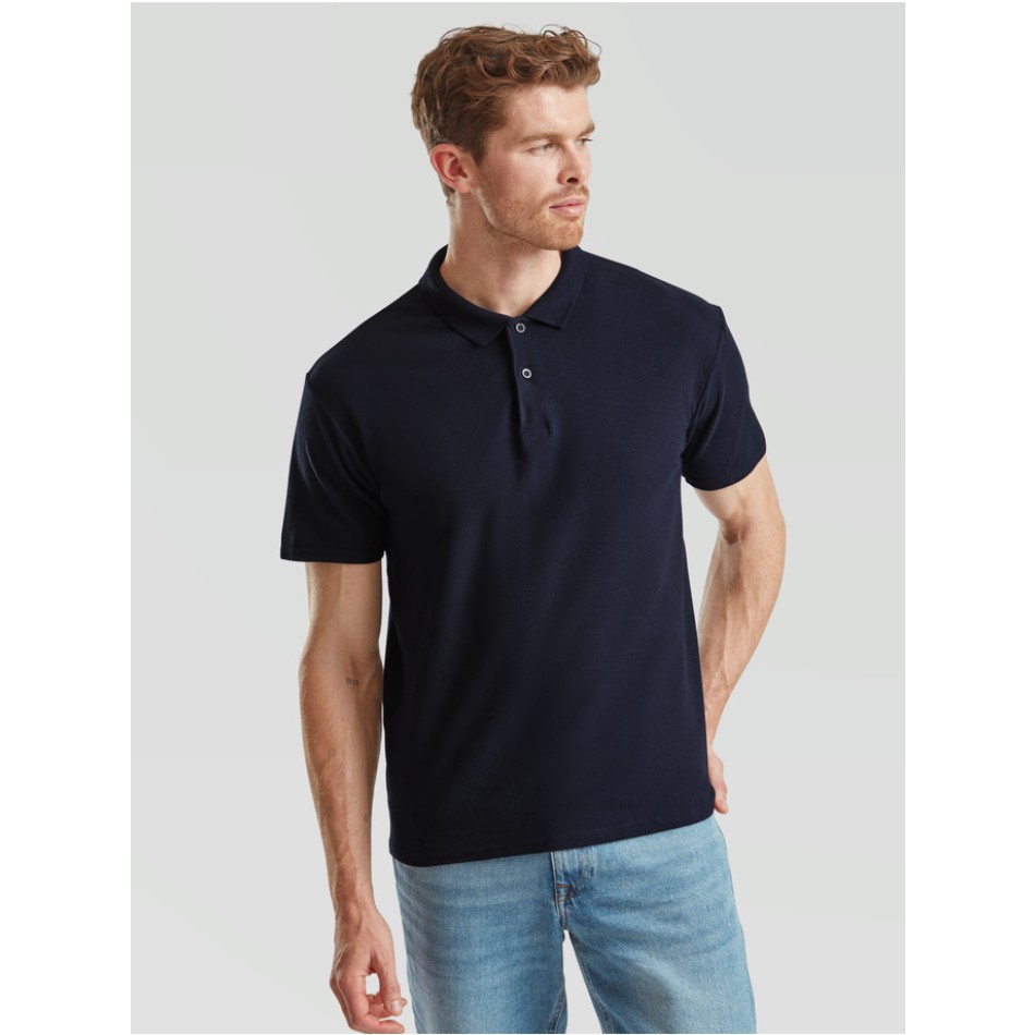 Polo Piqué in Cotone personalizzabile a Manica Corta - Gadget.it - Polo Piqué in Cotone personalizzabile a Manica Corta con 2 Bottoni