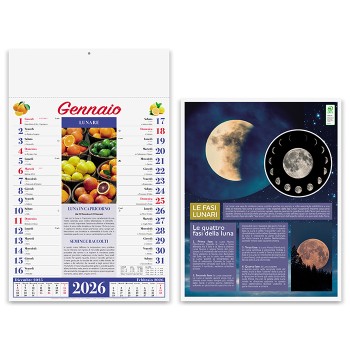 Calendario Orto e Giardino 30x47 - Gadget.it - Calendario Illustrato Mensile Orto e Giardino Lunario 30x47 cm