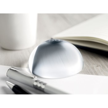 Fermacarte semicircolare elegante con scatola regalo foderata - Ovale - Gadget.it - 
