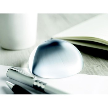 Fermacarte semicircolare elegante con scatola regalo foderata - Ovale - Gadget.it - 