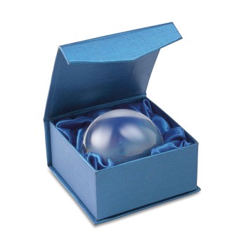 Fermacarte semicircolare elegante con scatola regalo foderata - Ovale - Gadget.it - 
