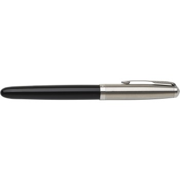 Penna stilografica in acciaio inox refill nero - 51  - Gadget.it - 