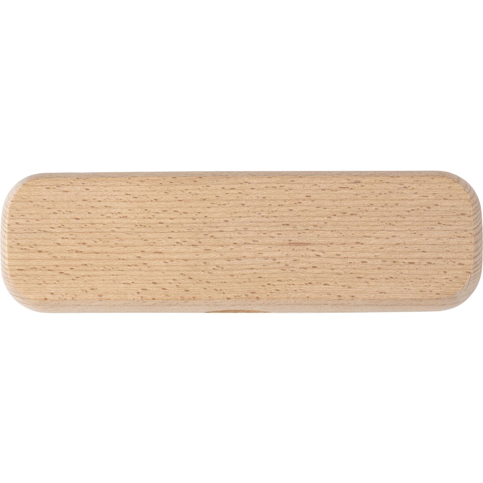 Parure penna e rollerball refill blu in legno - OLIVIERO - Gadget.it - 