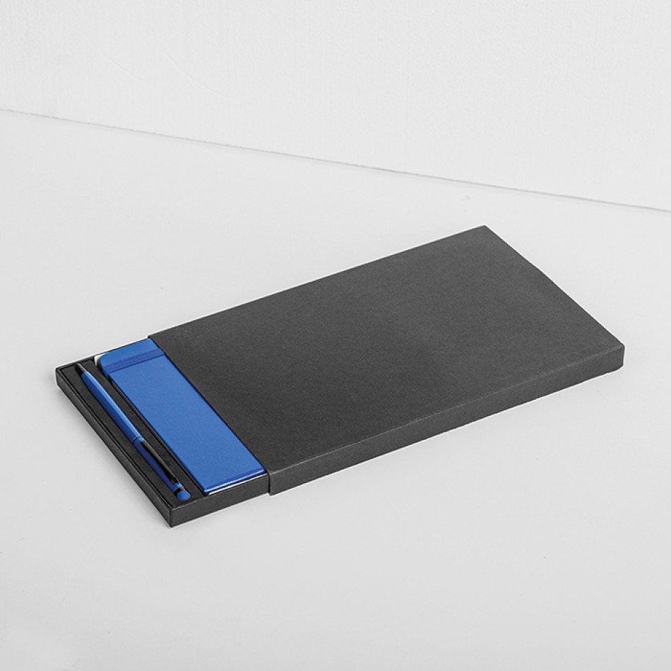 Parure notes a righe 14x21 cm e penna touch - Gadget.it - 