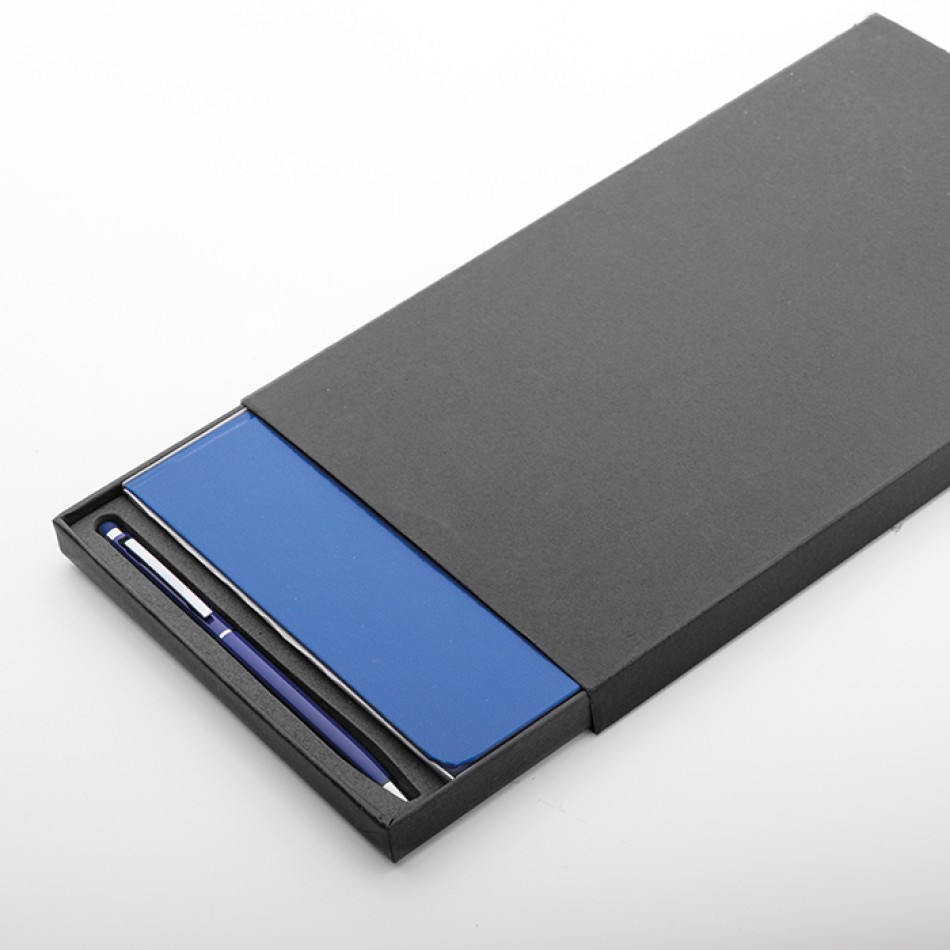 Parure notes a righe 14x21 cm e penna touch - Gadget.it - 