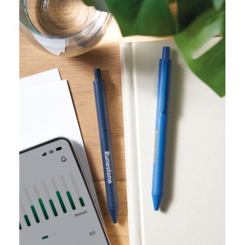 Penna paglia di grano e ABS refill blu - PECASA - Gadget.it - 