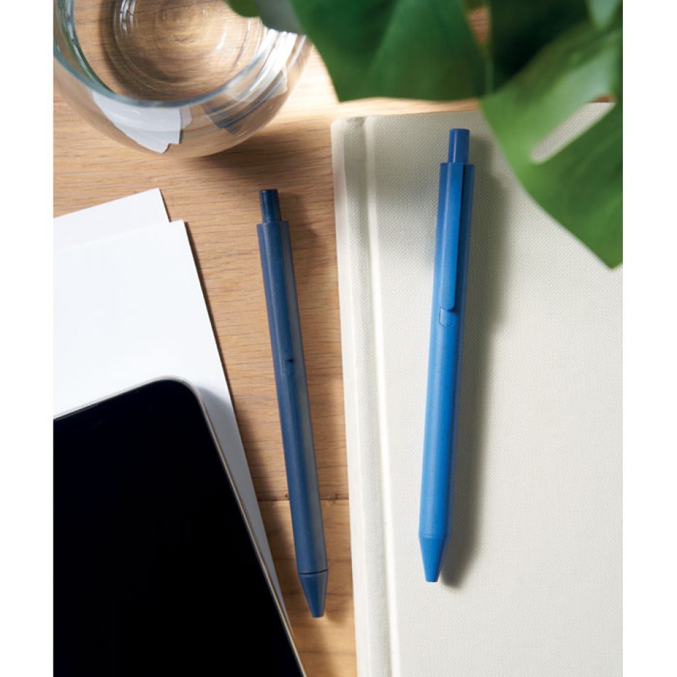 Penna paglia di grano e ABS refill blu - PECASA - Gadget.it - 