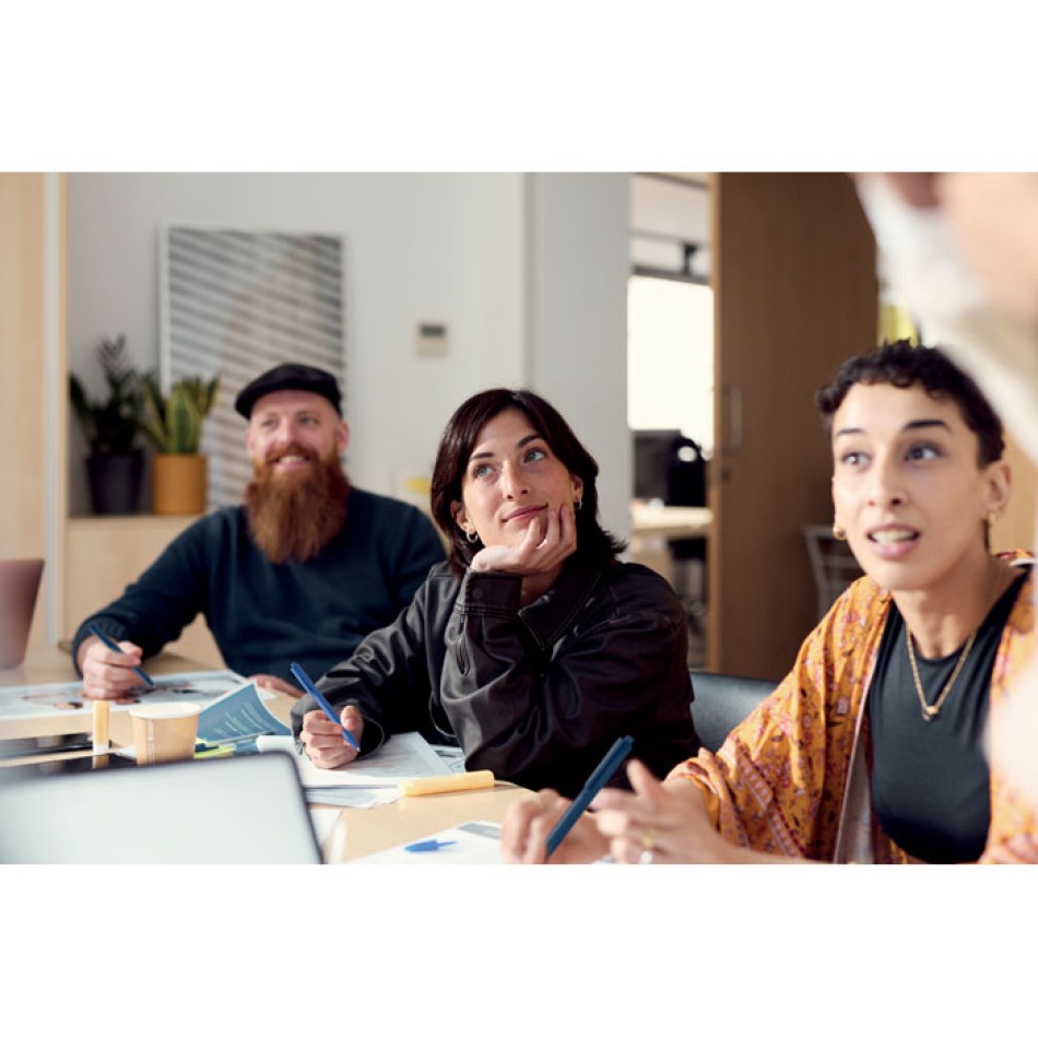 Penna paglia di grano e ABS refill blu - PECASA - Gadget.it - 