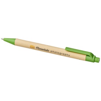 Penna in cartone riciclato e mais refill nero - BERK - Gadget.it - 