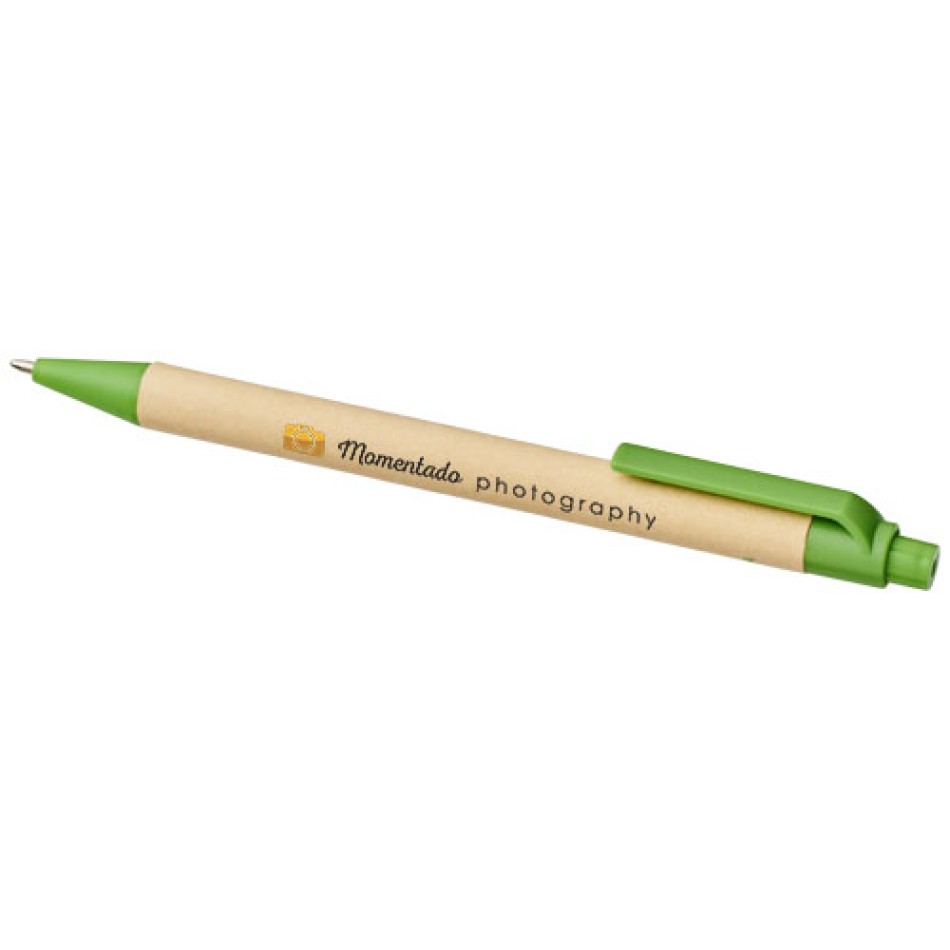 Penna in cartone riciclato e mais refill nero - BERK - Gadget.it - 