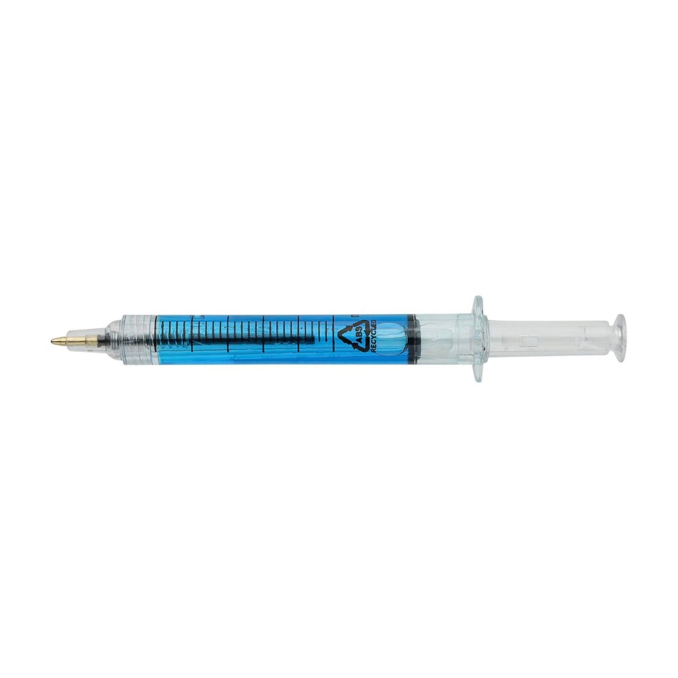 Penna a sfera in ABS riciclato a forma di siringa Dr. David - Gadget.it - 