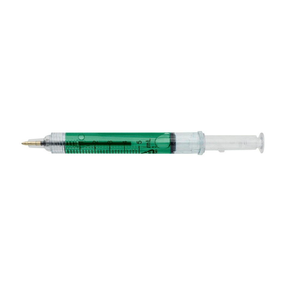 Penna a sfera in ABS riciclato a forma di siringa Dr. David - Gadget.it - 